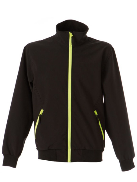 giubbotto da lavoro in softshell impermeabile e traspirante